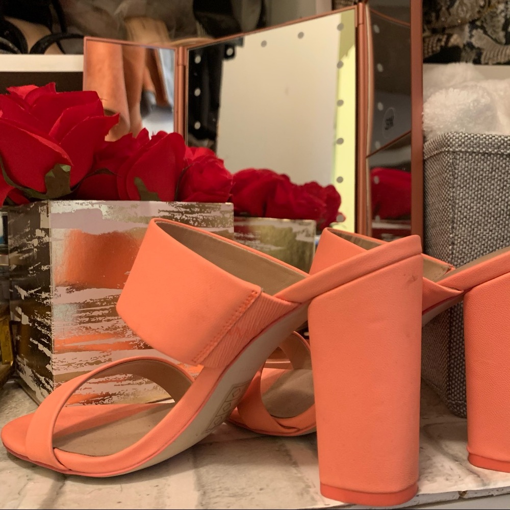 Pink sandal heels